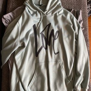 Sweatshirt hoodie dress. XL. Color is identical with the girl wearing the dress.